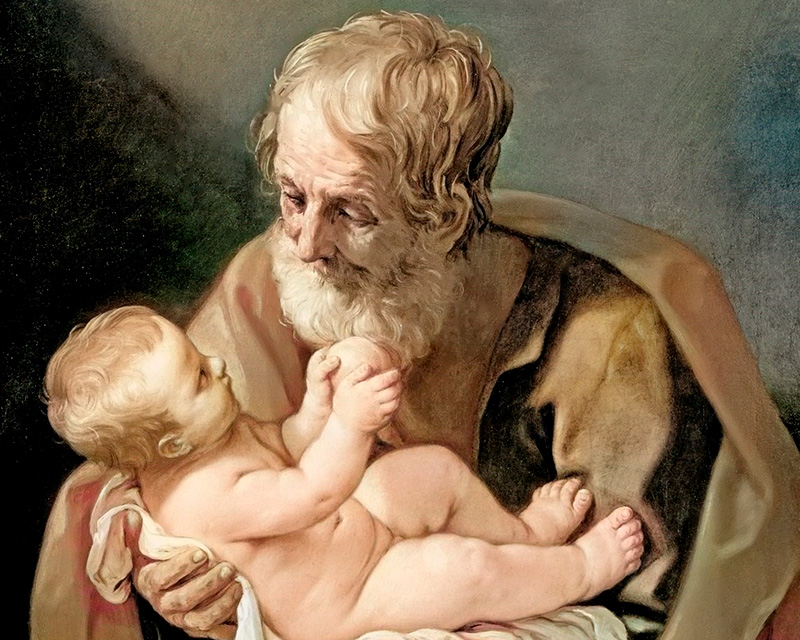 Józef i dzieciątko Jezus, obraz Guido Reniego