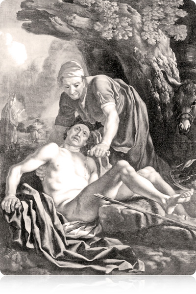 Miłosierny Samarytanin - obraz Francisa Haymana