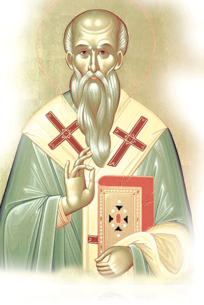 W ikonografii św. Polikarp przedstawiany jest jako męczennik lub jako biskup.