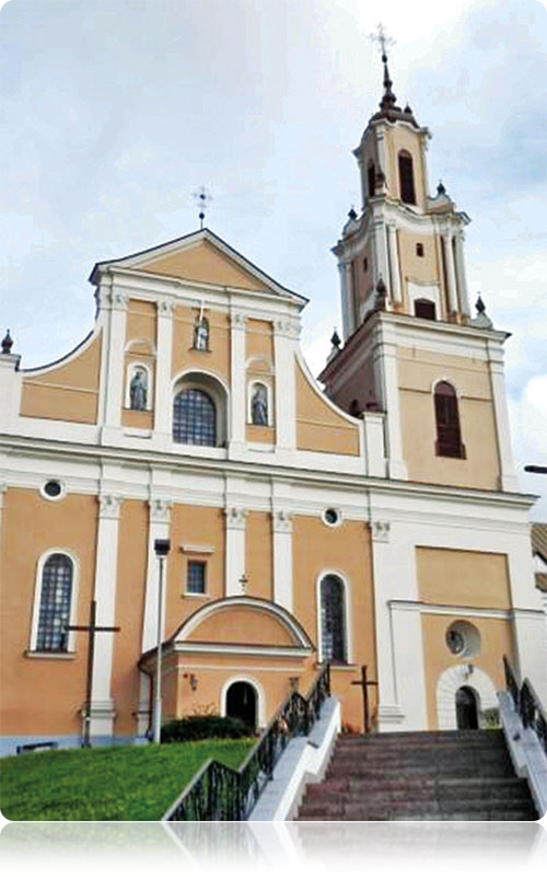 Kościół pw. Znalezienia
Krzyża Świętego 
w Grodnie zbudowany w latach 1595-1600
konsekrowany w 1618 roku