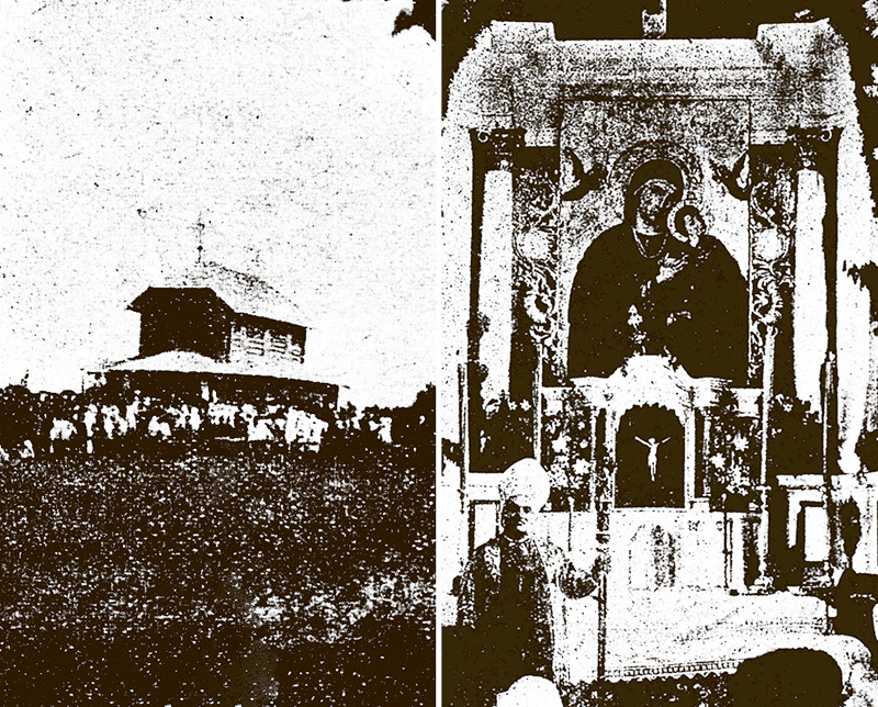Zdjęcia kaplicy i obrazu z 1929 roku
