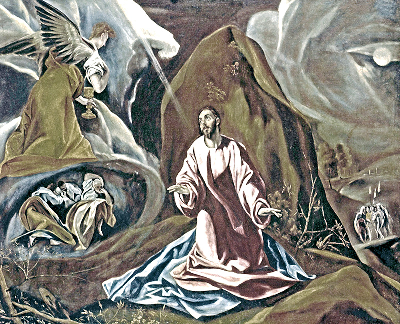 Chrystus w Ogrodzie Oliwnym, El Greco, 1605 r.