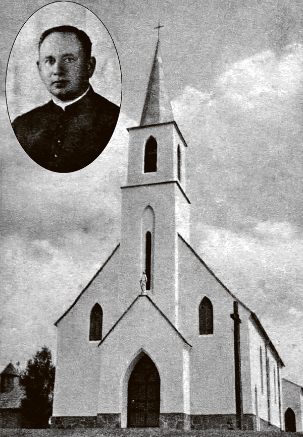 Budowę kościoła w Balli zawdzięczamy ks. Antoniemu Barszczewskiemu, lata 30. XX wieku
