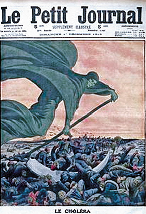 Śmierć przynosząca cholerę, magazyn „Le Petit Journal”